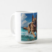 Berger allemand Elégant café Mug (Devant gauche)