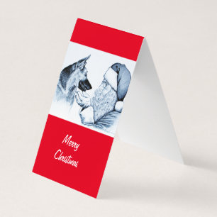 Berger allemand et Père Noël