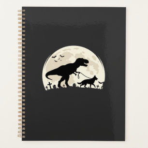 Berger Allemand Halloween Dinosaure Silhouette Lun