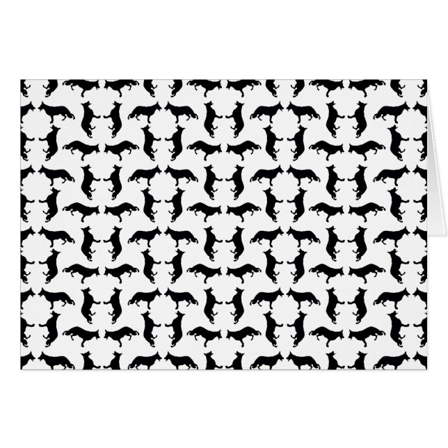 Berger allemand noir et blanc (Devant horizontal)