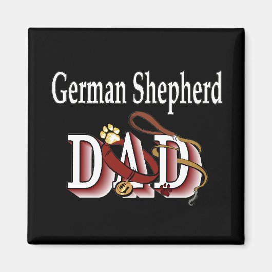 berger allemand papa Magnet (Devant)