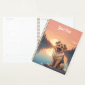 Berger allemand par le lac (Devant avec enveloppe)