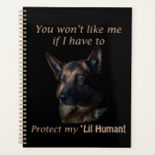 Berger Allemand Protège Mon ‘Lil Human’ (Devant)