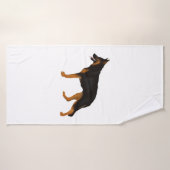 Berger Allemand Rouge Noir Blanche (Serviette de bain)