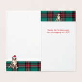 Berger australien Chien de Noël Plaid Holiday (Inside Unfolded)