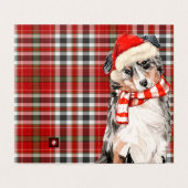 Berger australien Chien de Noël Plaid Holiday (Outside Unfolded)