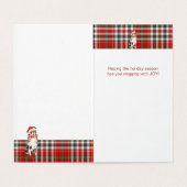 Berger australien Chien de Noël Plaid Holiday (Inside Unfolded)