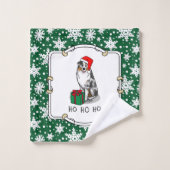 Berger australien de Noël (bleu merle tan/w 1) (Gant de toilette)