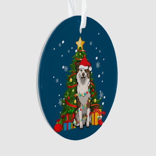 Berger australien Père Noël Christmas Tree Light (devant)