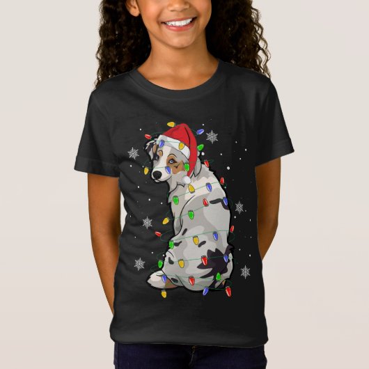 Berger australien Sweat de Noël Chien Xmas Lig (Devant)