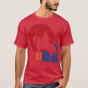 Berger cheval dans la campagne de Rome geminimalis T-shirt