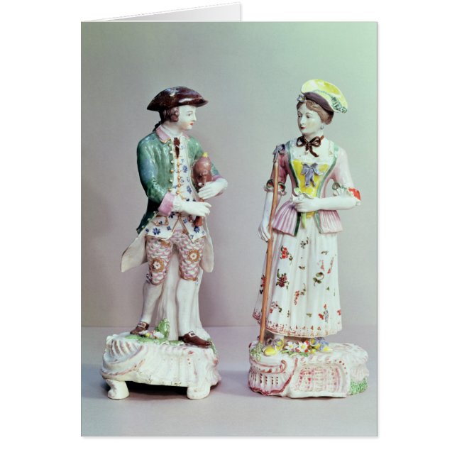 Berger et bergère de porcelaine de Plymouth (Devant)