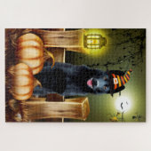Berger noir allemand Halloween Jigsaw Puzzle (Horizontal)