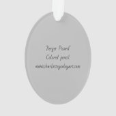 Berger Picard Dog Art Ornament (achterkant)