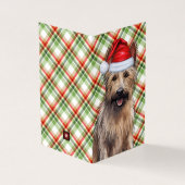 Berger Picard Dog Carte de Noël Plaid (Outside)
