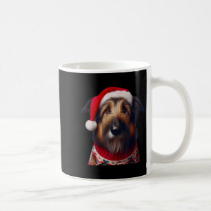 Berger Picard met Kerstman Hoed Kersthond Eigenaar Koffiemok