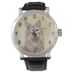 Berger Picard Painting - Cute Original Dog Art Horloge