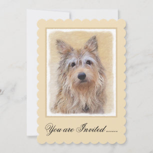 Berger Picard Painting - Cute Original Dog Art Kaart