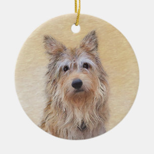 Berger Picard Painting - Cute Original Dog Art Keramisch Ornament