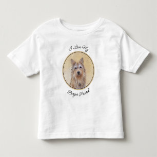Berger Picard Painting - Cute Original Dog Art Kinder Shirts
