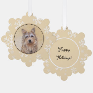 Berger Picard Painting - Cute Original Dog Art Ornament Kaart