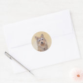 Berger Picard Painting - Cute Original Dog Art Ronde Sticker (Envelop)