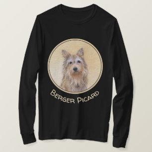 Berger Picard Painting - Cute Original Dog Art T-shirt