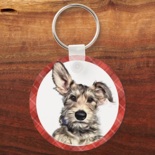 Berger Picard puppy sleutelhanger (Voorkant)