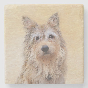 Berger Picard-schilderingen - Originele Dog Art kl Stenen Onderzetter