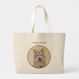 Berger Picard Shepherd Dark Fawn Schilderij Dog Ar Grote Tote Bag