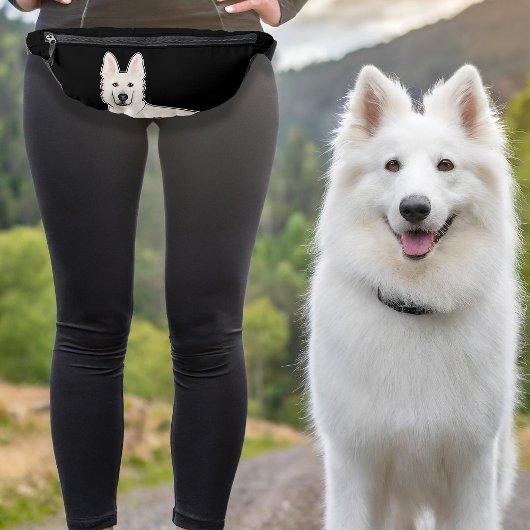 Berger suisse blanc GSD tête de chien noir