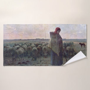 Bergère avec son troupeau, Jean-François Millet