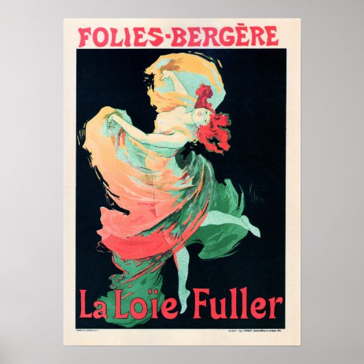 BERGERE La Loie Fuller Jules Cheret Poster (Devant)