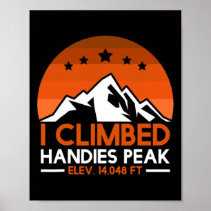 Bergfan Colorado Handies Peak Wandel Klimmer  Poster