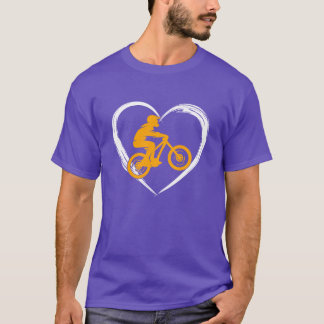 bergfiets liefde meisje t-shirt