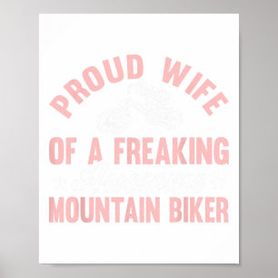 Bergfiets MTB Wielrennen Fiets Wielrijden Echtgeno Poster