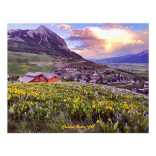Bergfoto in Colorado Poster