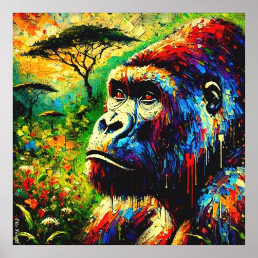 BERGGORILLA 8 POSTER (Voorkant)