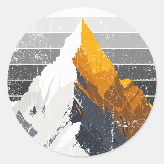 Berggoud Ronde Sticker (Voorkant)