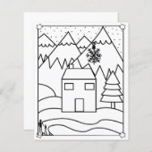 Berghuizen kleurplaten (Voorkant / Achterkant)