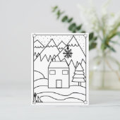 Berghuizen kleurplaten (Staand voorkant)