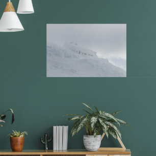 Berghut Draga Karolina op grote berg Snežnik Slove Poster