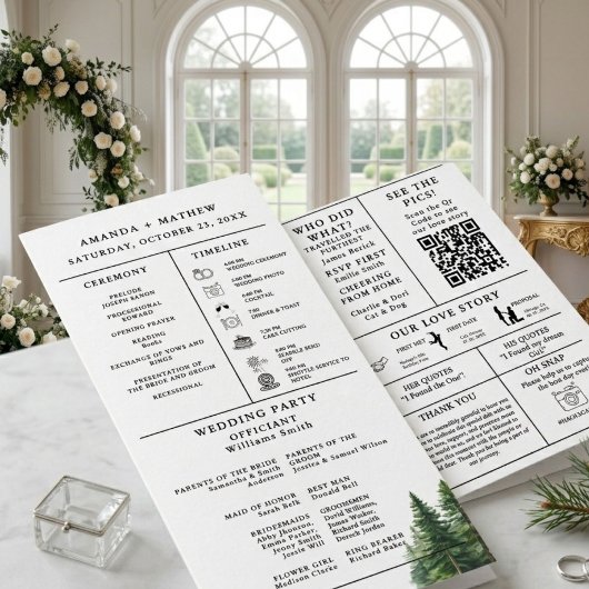 Berghuwelijksinfographicprogramma Programma