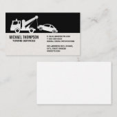 Bergingsvoertuig trekt auto visitekaartje (Voorkant / Achterkant)