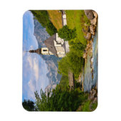 Bergkerk met stroomlandschap magneet (Verticaal)