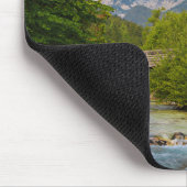 Bergkerk met stroomlandschap muismat (Hoek)