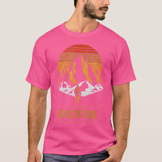 bergketen wandelavontuur Retro Suns T-shirt