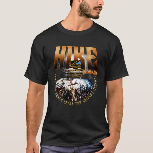 Bergkilimanjaro/Hoogste berg in afrika T-shirt (Voorkant)