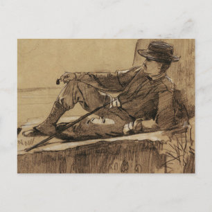Bergklimmer Resting by Winslow Homer Briefkaart