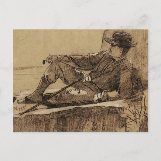 Bergklimmer Resting by Winslow Homer Briefkaart (Voorkant)